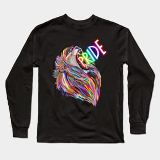 Rainbow Roaring Pride Lion Long Sleeve T-Shirt